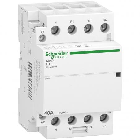 Acti9 iDT40 CT contacteur tête de groupe 40A 3P+N 4NF 230/240VAC 50HZ SCHNEIDER A9C22740