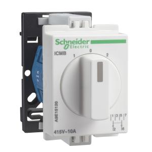Acti9 iCMB commutateur rotatif bipolaire avec rappel à zéro 10A 2P 415VCA SCHNEIDER A9E15120 2