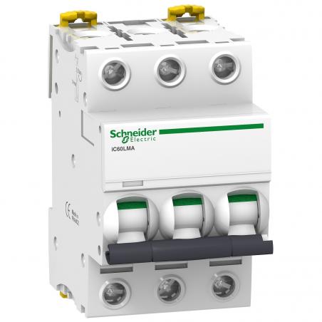 Acti9 iC60L disjoncteur à déclenchement instantané courbe MA 3P 25A SCHNEIDER A9F90325