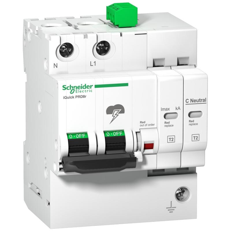 Acti9 iQuick PRD20r parafoudre 1P+N avec report signalisation SCHNEIDER A9L16295
