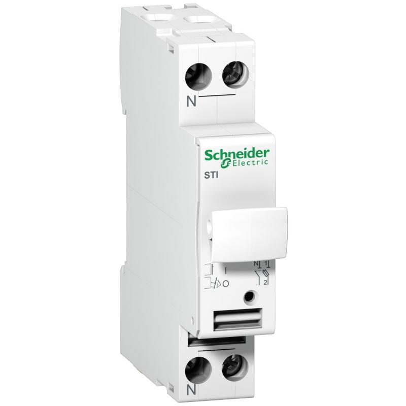 Acti9 STI sectionneur fusible à tiroir 1P+N 25A pour fusible 10.3x38mm SCHNEIDER A9N15646
