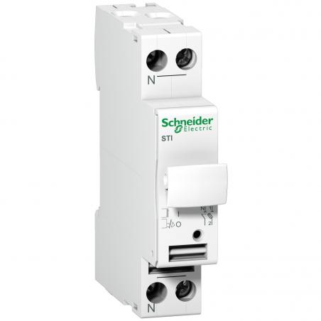 Acti9 STI sectionneur fusible à tiroir 1P+N 25A pour fusible 10.3x38mm SCHNEIDER A9N15646