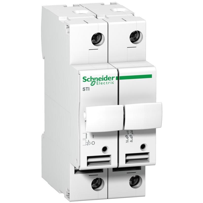Acti9 STI sectionneur fusible à tiroir 2P 20A pour fusible 8.5x31.5mm SCHNEIDER A9N15650