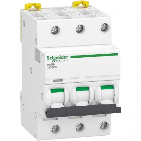 Acti9 iDT40N disjoncteur modulaire 3P C 40A 6000A/10kA SCHNEIDER A9P24340
