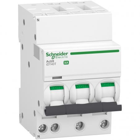 Acti9 iDT40T XA disjoncteur modulaire auto/vis 3P+N 20A courbe C 6kA SCHNEIDER A9PA2720