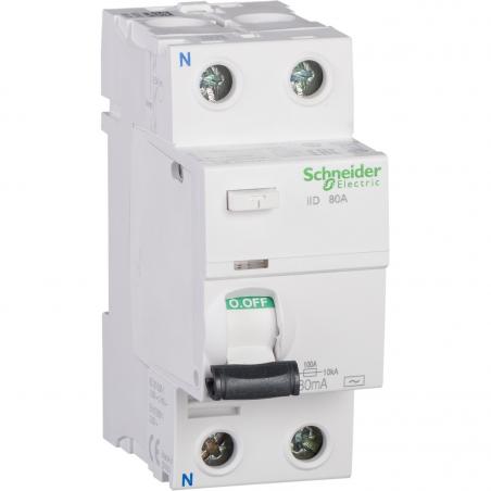 Acti9 iID interrupteur différentiel 2P 80A 300mA type AC SCHNEIDER A9R14280