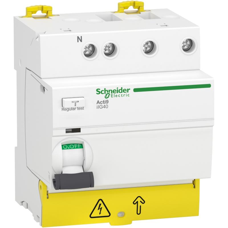 Acti9 iIG40 interrupteur différentiel tête de groupe 3P+N 63A 30mA type AC SCHNEIDER A9R67763