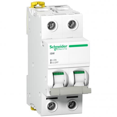 Acti9 iSW interrupteur-sectionneur 2P 100A 415VAC SCHNEIDER A9S65291