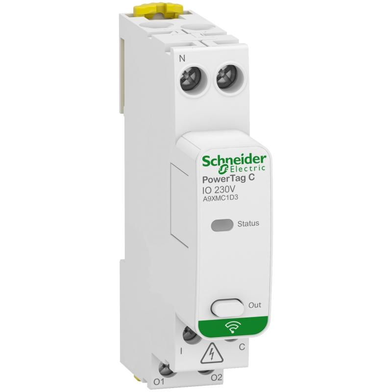 PowerTag C capteur contacts radio-fréquence modulaire 1 entrée 1 sortie SCHNEIDER A9XMC1D3