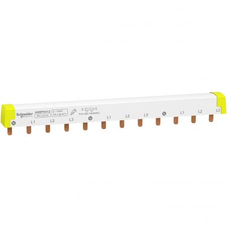 Acti9 iC60 peigne à dents 4P 100A 12 modules de 18mm SCHNEIDER A9XPH412