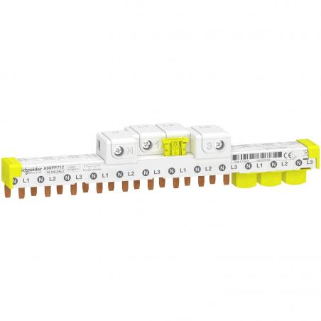 Acti9 iDT40 peigne avec connecteur 3P+N 12 modules de 18mm 63A SCHNEIDER A9XPP712