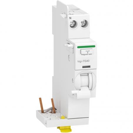 Acti9 iTG40 module différentiel Vigi tête de groupe 1P+N 40A 30mA type A SI SCHNEIDER A9Y14640