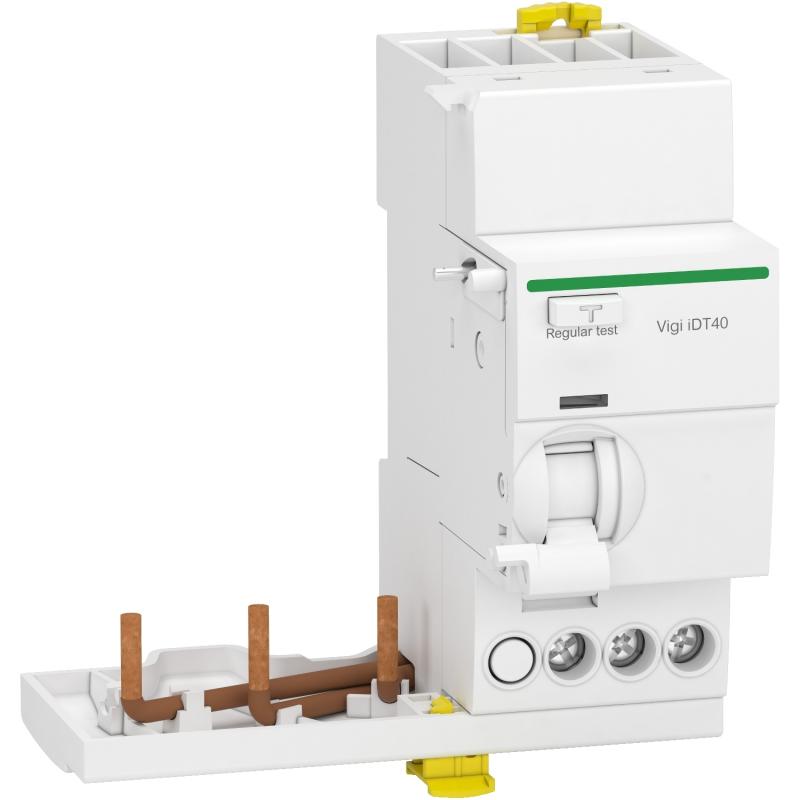 Acti9 iDT40 module différentiel Vigi départ iDT40 3P 40A 30mA type A SI SCHNEIDER A9Y64340