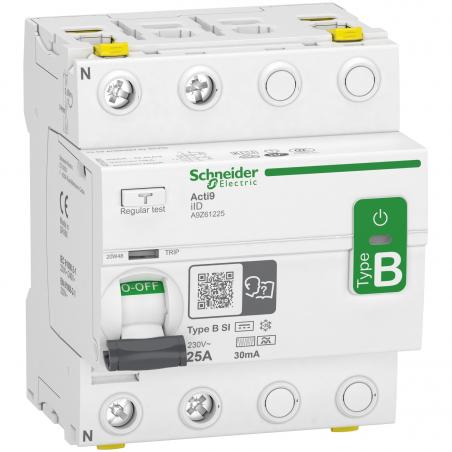 Acti9 iID interrupteur différentiel 2 Pôles 25A 30mA type B SI 230V SCHNEIDER A9Z61225
