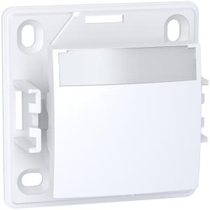 Alréa Poussoir a fermeture porte-etiquette sans lampe blanc polaire SCHNEIDER ALB61062P 2