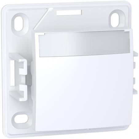 Alréa Poussoir a fermeture porte-etiquette sans lampe blanc polaire SCHNEIDER ALB61062P