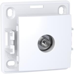 Alréa Prise TV simple mâle blindée 1 sortie blanc polaire SCHNEIDER ALB61311P 2