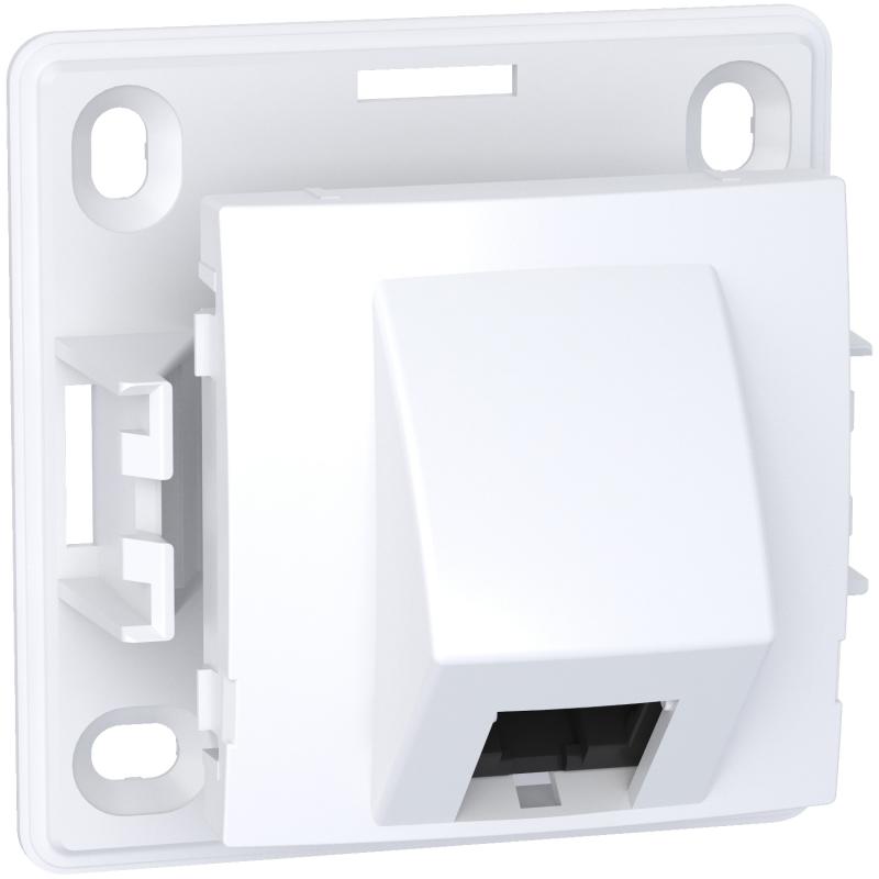 Alréa prise RJ45 simple cat.5 UTP non blindée mécanisme blanc polaire SCHNEIDER ALB61343P