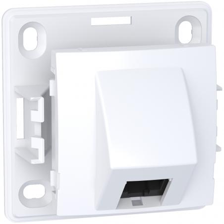 Alréa prise RJ45 simple cat.5 UTP non blindée mécanisme blanc polaire SCHNEIDER ALB61343P