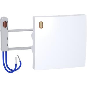 Alréa Kit voyant demi touche + lampe à néon 230V 1,5mA blanc polaire SCHNEIDER ALB61416P 2