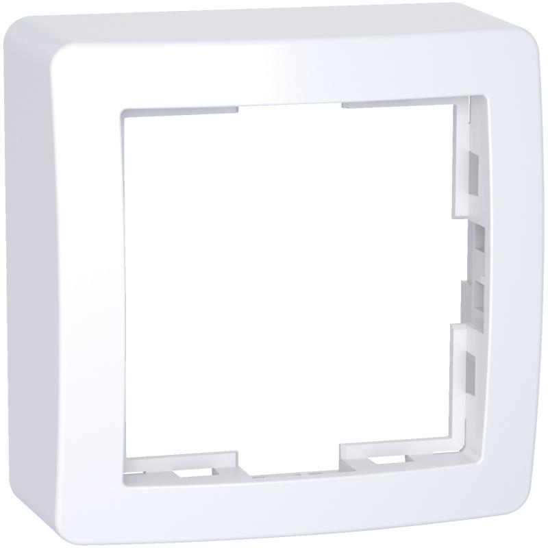 Alréa Cadre saillie standard simple 62x62mm profondeur 31mm blanc polaire SCHNEIDER ALB61441P