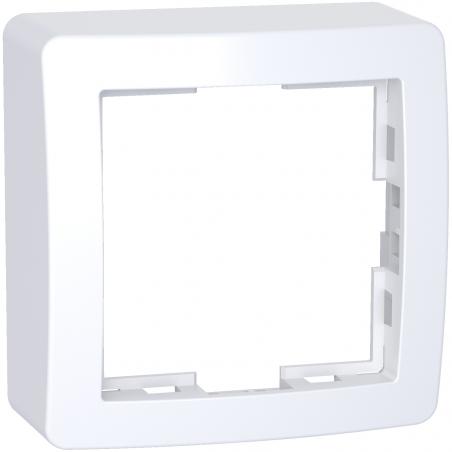 Alréa Cadre saillie standard simple 62x62mm profondeur 31mm blanc polaire SCHNEIDER ALB61441P