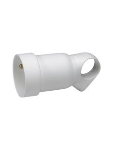 Prolongateur plastique avec anneau blanc 2P+T LEGRAND 050421 2