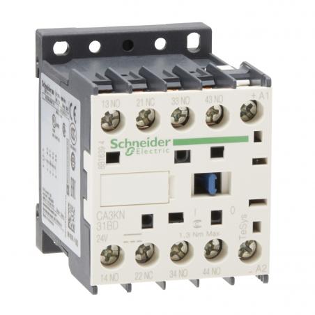 TeSys CA3K contacteur 3F+1O instantané 10A 24Vcc SCHNEIDER CA3KN31BD