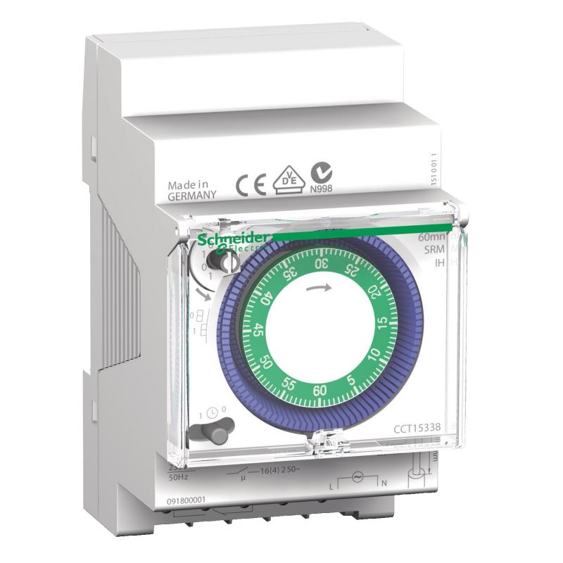 Acti9 IH interrupteur horaire électromécanique 60min sans réserve de marche SCHNEIDER CCT15338