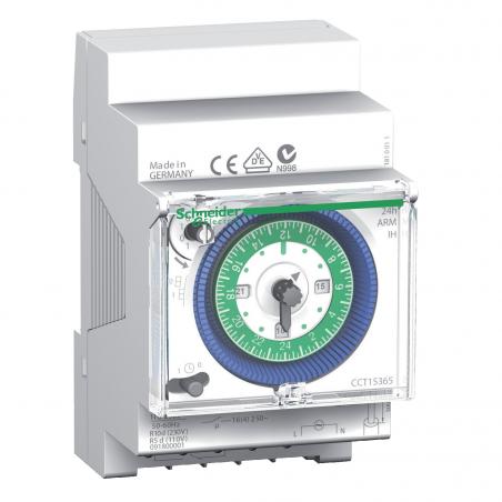 interrupteur horaire électromécanique Acti9 IH 24H réserve de marche 150h SCHNEIDER CCT15365