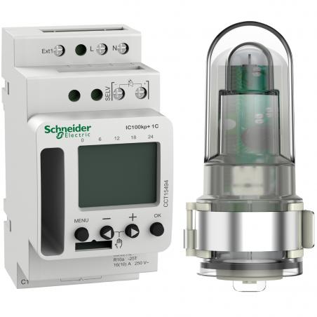 Acti9 IC100kp+ interrupteur crépusculaire programmable 1 canal smart SCHNEIDER CCT15494