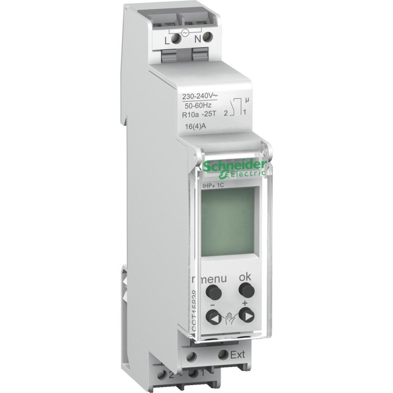 Acti9 IHP+ Inter horaire compact 1 canal 24h/7j réserve marche 84 commutat SCHNEIDER CCT15838