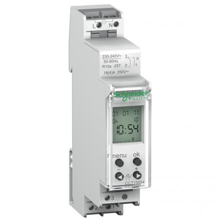 Acti9 IHP Inter horaire compact 1 canal 24h/7j réserve marche 56 commutat SCHNEIDER CCT15854