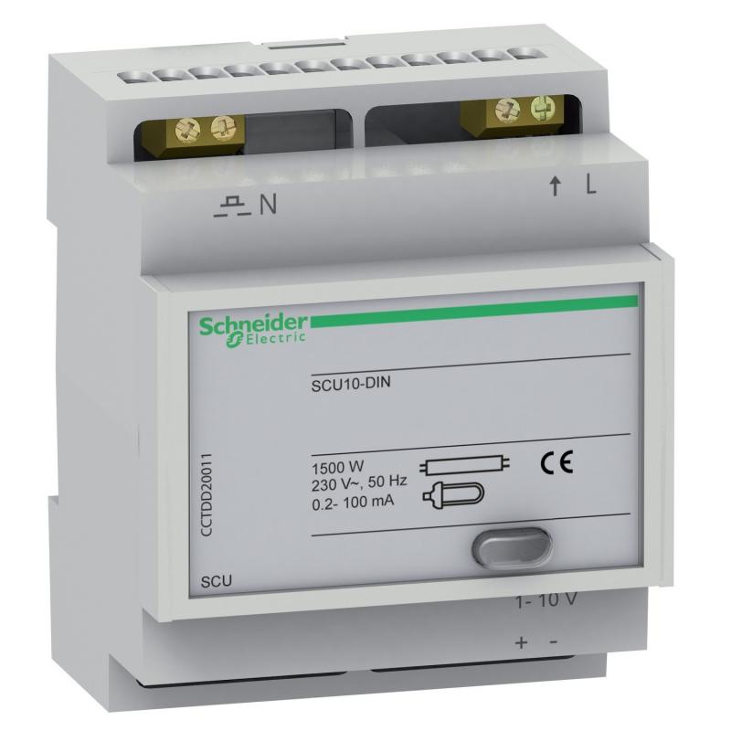 STD télévariateur lampes fluorescentes 1-10V DIN commde éclairage simple SCHNEIDER CCTDD20011