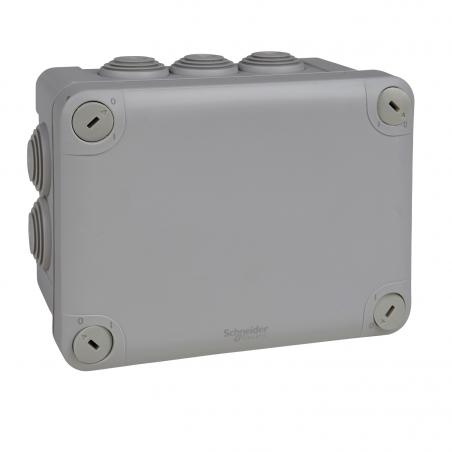 Mureva Box boite de dérivation IP55 + embouts 150x105x80 gris SCHNEIDER ENN05007