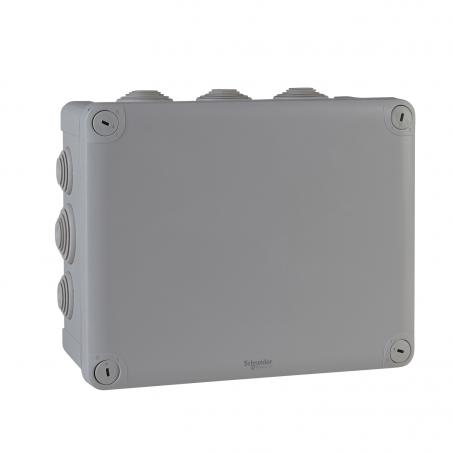 Mureva Box boite de dérivation IP55 + embouts 225x175x100 gris SCHNEIDER ENN05013