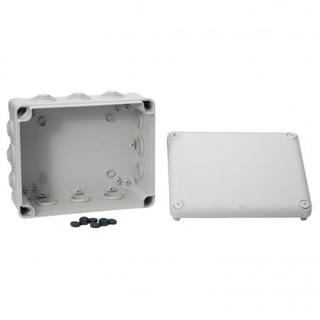 Mureva Box boite de dérivation IP55 + embouts 225x175x100 gris SCHNEIDER ENN05013