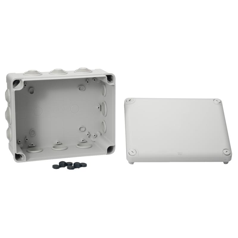 Mureva Box boite de dérivation IP55 + embouts 225x175x100 gris SCHNEIDER ENN05013