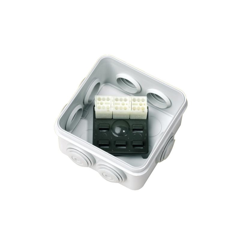 Mureva Box platine support bornier 8(6x2,5²) ou 2(3x6²) -boîte 80x80 / 105x105 SCHNEIDER ENN08241