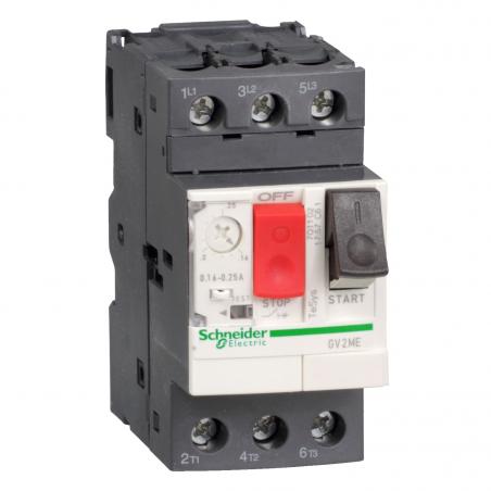 TeSys GV2ME disj. moteur 0,1..0,16A 3P 3d déclencheur magnéto-thermique SCHNEIDER GV2ME01