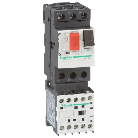 TeSys GV2ME démarreur combiné 1..1,6A 24Vcc SCHNEIDER GV2ME06K1BW3
