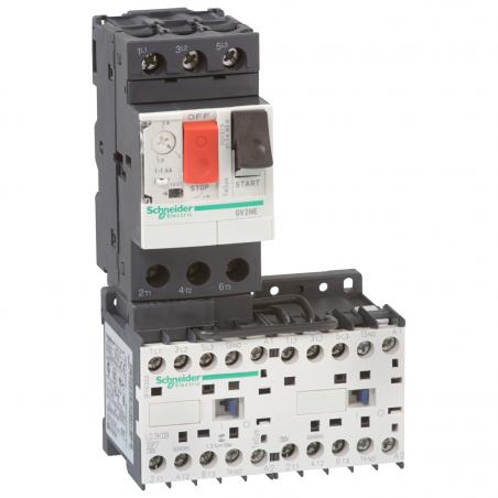TeSys GV2ME démarreur combiné inverseur 1,6..2,5A 24Vcc SCHNEIDER GV2ME07K2BW3