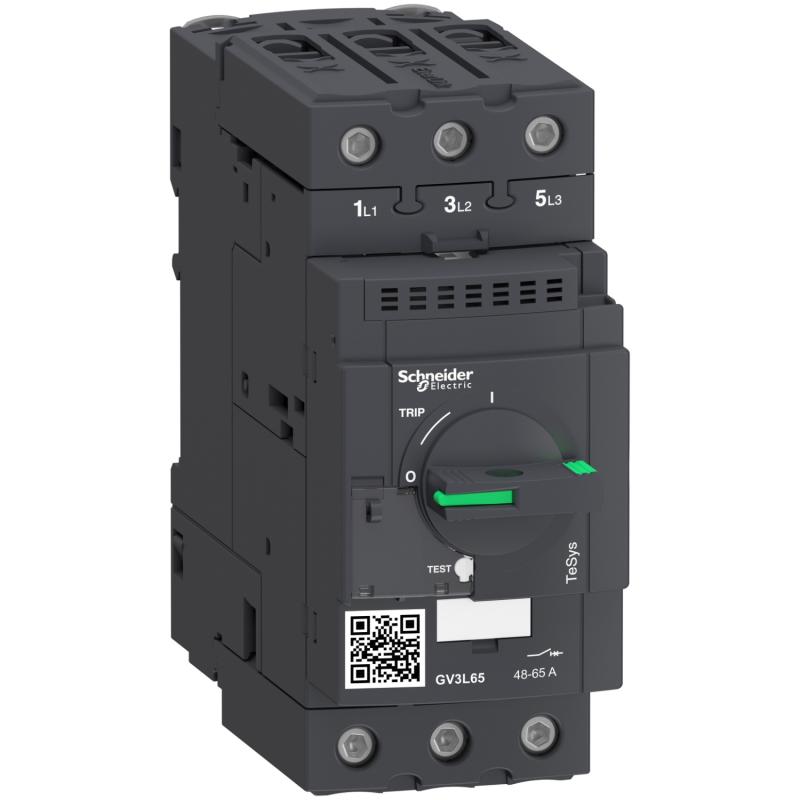 TeSys GV3L disjoncteur moteur 65A 3P 3d déclencheur magnétique SCHNEIDER GV3L65
