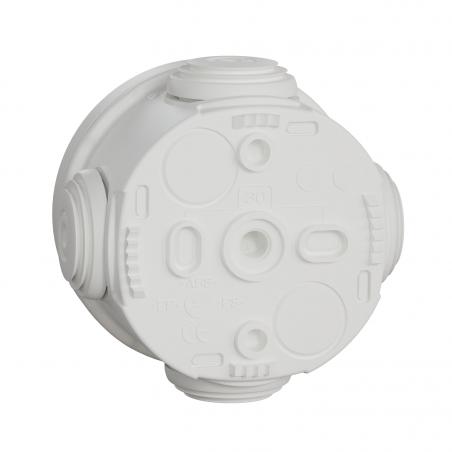 Mureva Box boite de dérivation avec embouts diam. 60 IP55 blanc polaire SCHNEIDER IMT05021