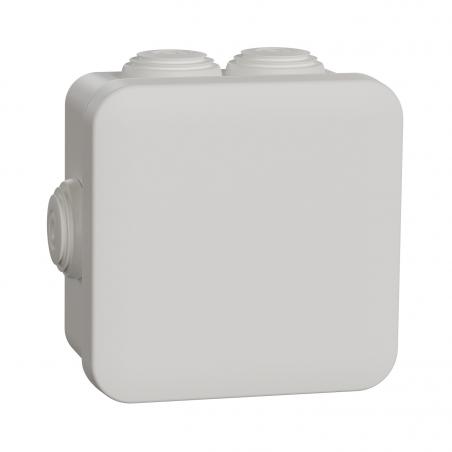 Mureva Box boite de dérivation avec embouts 80x80x45 IP55 blanc polaire SCHNEIDER IMT05024