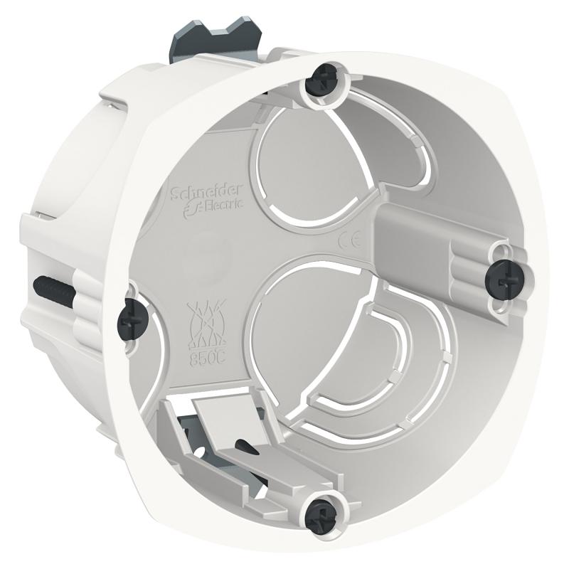 Multifix lot de 300 boîtes d'encastrement + scie clo 1poste diam. 67mm P40mm SCHNEIDER IMT35914P