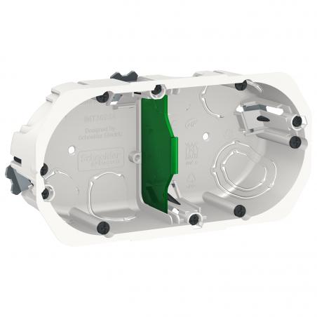 Multifix boîte d'encastrement diam.67mm prof 40mm 2 postes entraxe 71 mm SCHNEIDER IMT35924