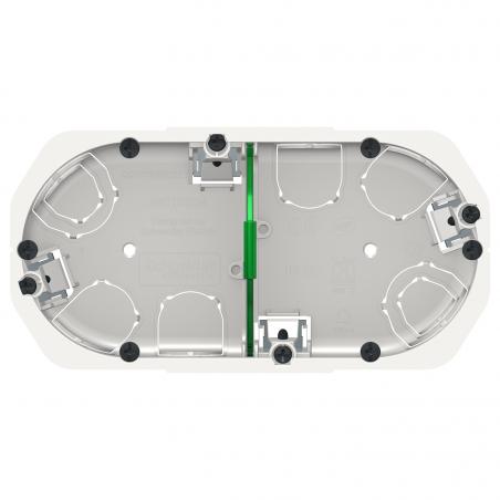 Multifix boîte d'encastrement diam.67mm prof 40mm 2 postes entraxe 71 mm SCHNEIDER IMT35924