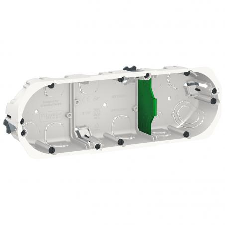 Multifix boîte d'encastrement diam.67mm prof.40mm 3 postes entraxe 71 mm SCHNEIDER IMT35934