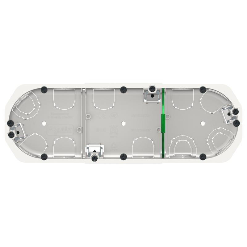 Multifix boîte d'encastrement diam.67mm prof.50mm 3 postes entraxe 71 mm SCHNEIDER IMT35935